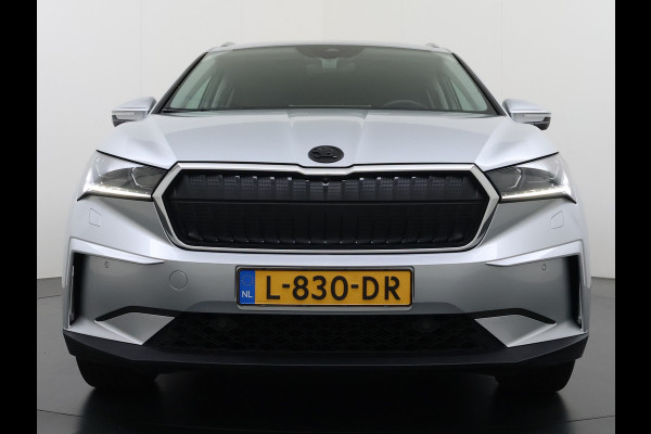 Škoda ENYAQ iV 60 SOH 90% Warmtepomp Trekhaak Panoramadak Adap.Cruise Navi Ecc 360°Camera Apple Carplay Android Auto Stuurverwarming Privacy Glas Lmv 19" Led matrix Keyless advanced Rijstrooksensor Origineel Nederlandse Auto