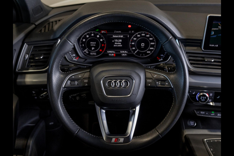 Audi Q5 55 TFSI e quattro 2x S-Line / 367pk / Trekhaak / B&O / Rondomzicht camera / Dodehoek herkenning /
