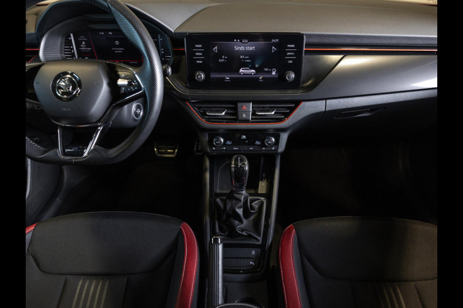 Škoda Kamiq 1.5 TSI ACT Monte Carlo / 150pk / Panorama dak / Achteruitrij camera / Stoel en stuur verwarming /