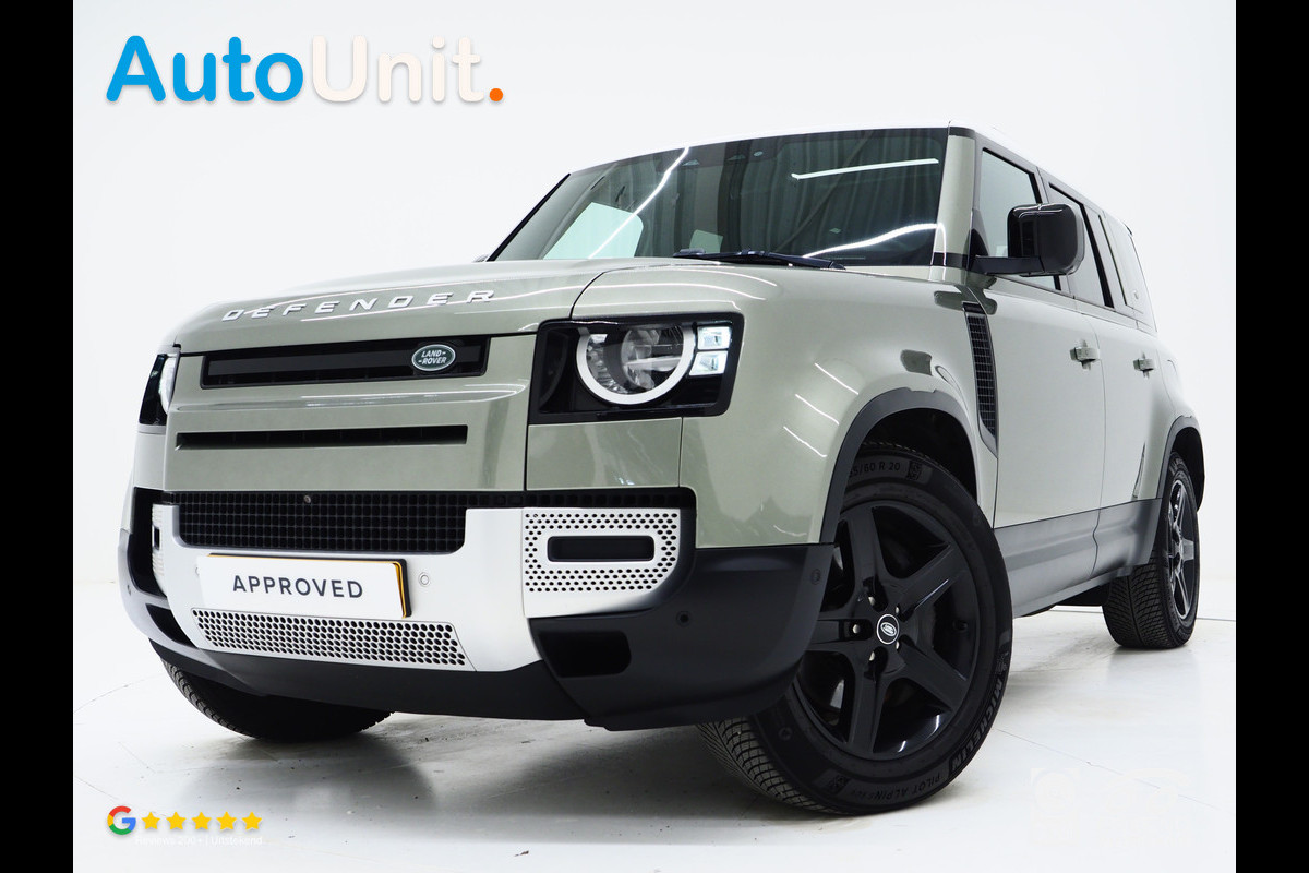 Land Rover Defender 110 2.0 P400e | NL Auto | Panoramadak | Trekhaak | 360 | Keyless | Adaptive Cruise | Leder | Carplay