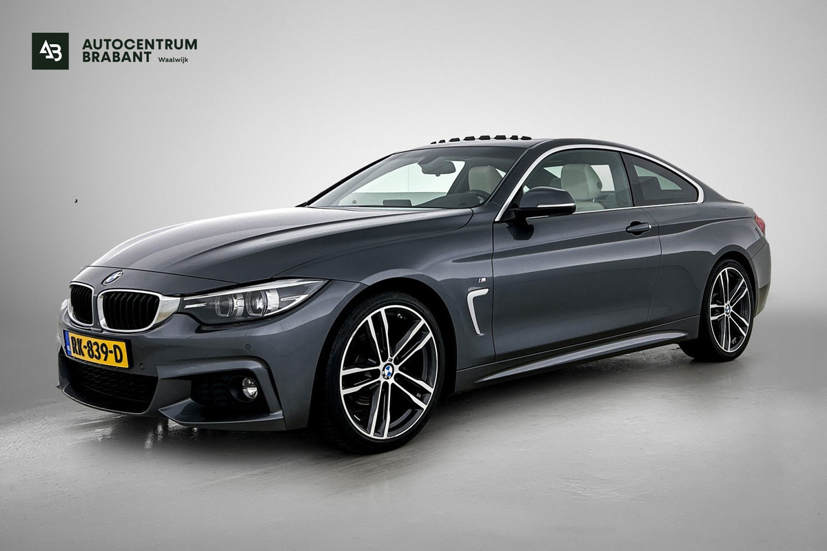 BMW 4 Serie Coupé 420i High Executive M-Sport(NL-Auto, Dealer OndrH, Dakraam, Trekhaak, Navi Pro, StoelV, Leder, Sportstoel, Etc)