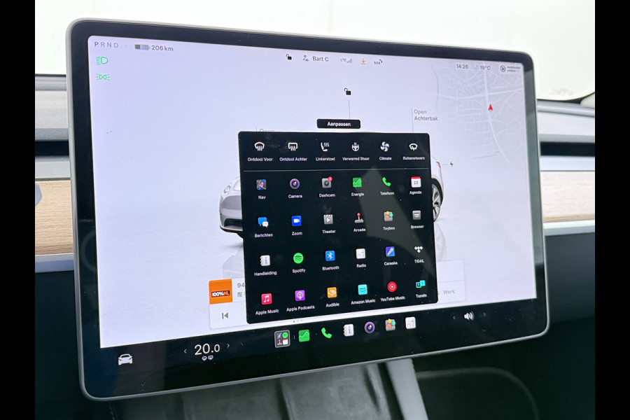 Tesla Model Y Long Range AWD 75kWh SOH 94% Warmtepomp AI-Computer Traffic Aware Adap.Cruise Leder Panoramadak Navi Ecc Camera Stoel+Stuurverwa Privacy Glas Lmv Elek.Achterklep Led Elek.Stoelen+Memory 4WD Fabrieksgarantie tot 15-02-2027 - Garantie op de Accu+Motor tot 15-2-2031/192.000km
