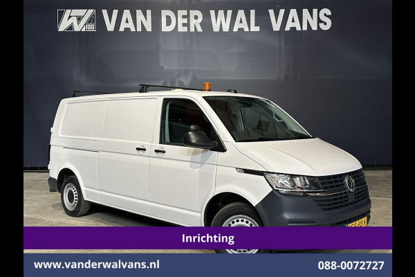 Volkswagen Transporter 2.0 TDI 150pk L2H1 Inrichting Euro6 Airco | Omvormer | Camera | 2500kg Trekhaak | Apple Carplay Android Auto, Cruisecontrol, Parkeersensoren, Dakdragers