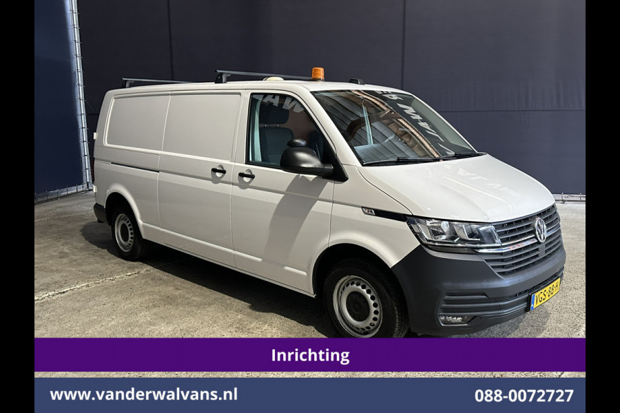 Volkswagen Transporter 2.0 TDI 150pk L2H1 Inrichting Euro6 Airco | Omvormer | Camera | 2500kg Trekhaak | Apple Carplay Android Auto, Cruisecontrol, Parkeersensoren, Dakdragers