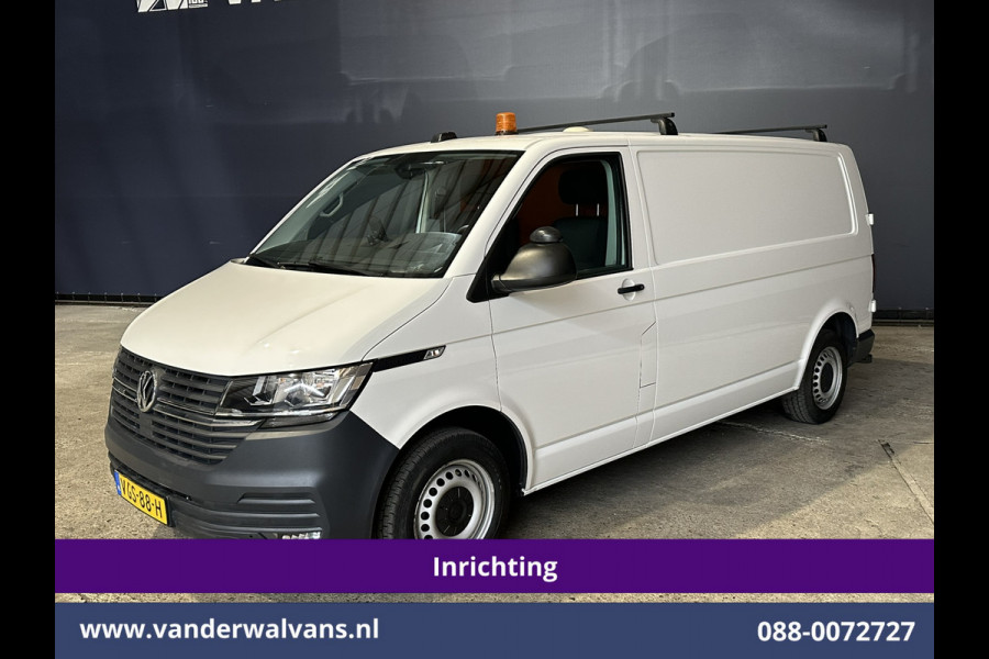 Volkswagen Transporter 2.0 TDI 150pk L2H1 Inrichting Euro6 Airco | Omvormer | Camera | 2500kg Trekhaak | Apple Carplay Android Auto, Cruisecontrol, Parkeersensoren, Dakdragers