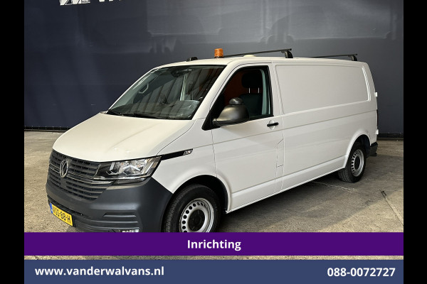 Volkswagen Transporter 2.0 TDI 150pk L2H1 Inrichting Euro6 Airco | Omvormer | Camera | 2500kg Trekhaak | Apple Carplay Android Auto, Cruisecontrol, Parkeersensoren, Dakdragers