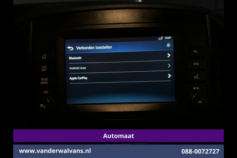 Mercedes-Benz Vito 114 CDI 136pk 9G-Tronic Automaat L2H1 Euro6 Airco | Camera | Navigatie | Apple Carplay | Imperiaal | 2500kg Trekhaak Android Auto, Cruisecontrol, Parkeersensoren, Sidebars