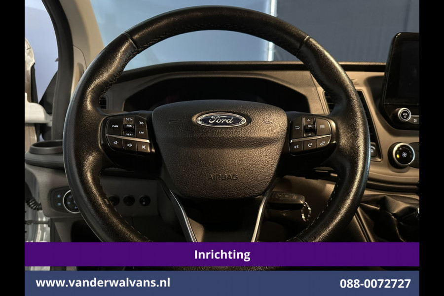 Ford Transit Custom 2.0 TDCI 131pk L2H1 Inrichting Euro6 Airco | LED | Cruisecontrol | Stoelverwarming Verwarmde voorruit, Parkeersensoren, Bijrijdersbank, 2800kg trekvermogen