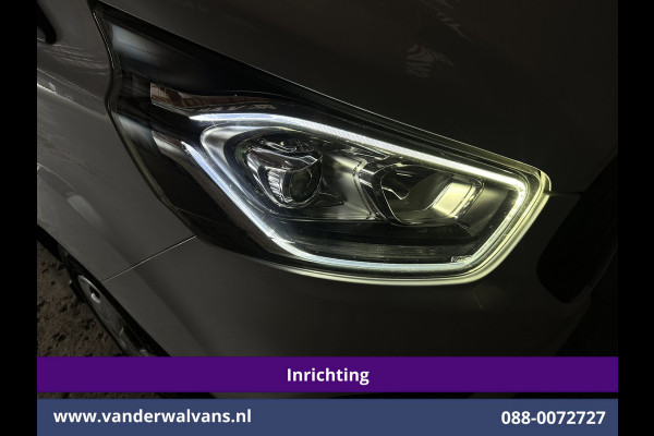 Ford Transit Custom 2.0 TDCI 131pk L2H1 Inrichting Euro6 Airco | LED | Cruisecontrol | Stoelverwarming Verwarmde voorruit, Parkeersensoren, Bijrijdersbank, 2800kg trekvermogen