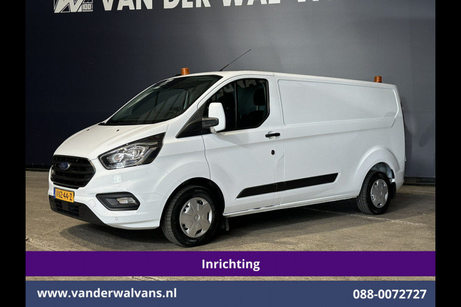 Ford Transit Custom 2.0 TDCI 131pk L2H1 Inrichting Euro6 Airco | LED | Cruisecontrol | Stoelverwarming Verwarmde voorruit, Parkeersensoren, Bijrijdersbank, 2800kg trekvermogen