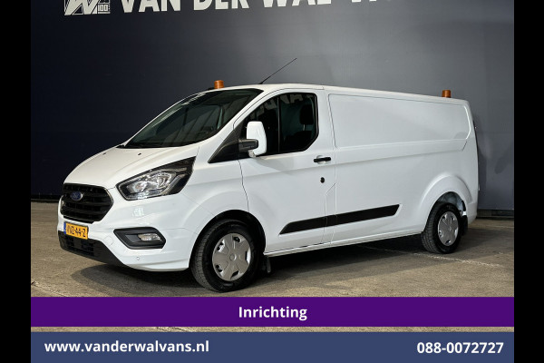 Ford Transit Custom 2.0 TDCI 131pk L2H1 Inrichting Euro6 Airco | LED | Cruisecontrol | Stoelverwarming Verwarmde voorruit, Parkeersensoren, Bijrijdersbank, 2800kg trekvermogen