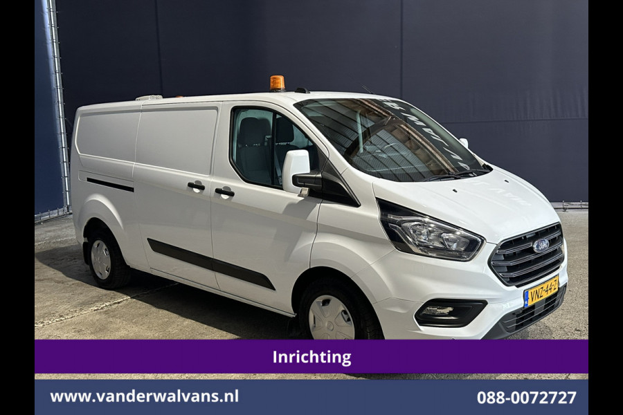 Ford Transit Custom 2.0 TDCI 131pk L2H1 Inrichting Euro6 Airco | LED | Cruisecontrol | Stoelverwarming Verwarmde voorruit, Parkeersensoren, Bijrijdersbank, 2800kg trekvermogen