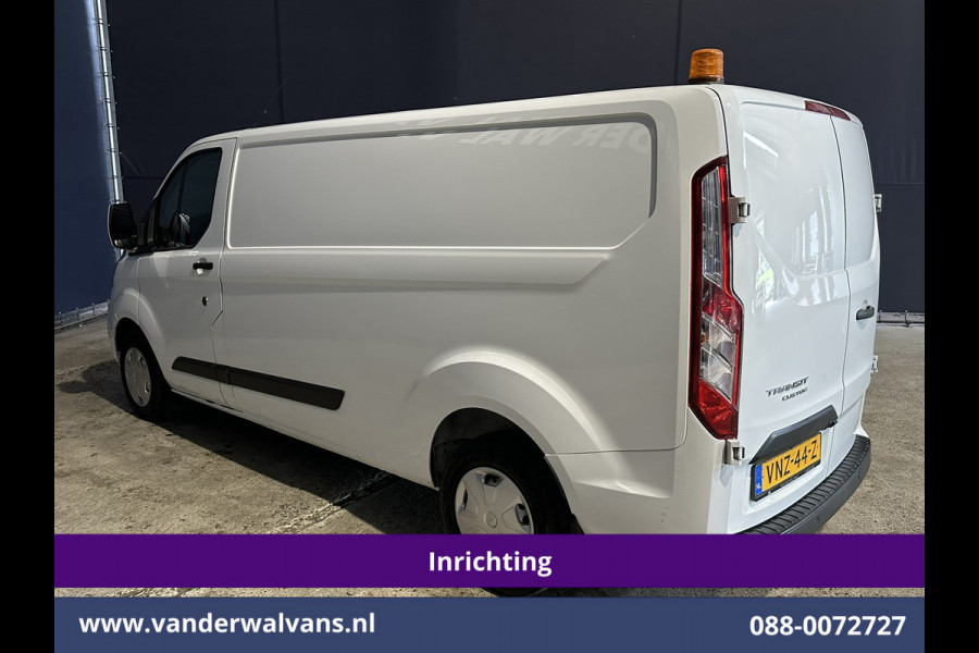Ford Transit Custom 2.0 TDCI 131pk L2H1 Inrichting Euro6 Airco | LED | Cruisecontrol | Stoelverwarming Verwarmde voorruit, Parkeersensoren, Bijrijdersbank, 2800kg trekvermogen