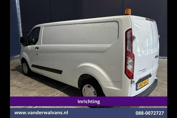Ford Transit Custom 2.0 TDCI 131pk L2H1 Inrichting Euro6 Airco | LED | Cruisecontrol | Stoelverwarming Verwarmde voorruit, Parkeersensoren, Bijrijdersbank, 2800kg trekvermogen