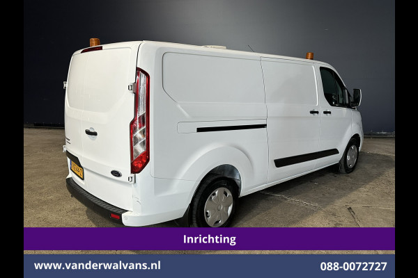 Ford Transit Custom 2.0 TDCI 131pk L2H1 Inrichting Euro6 Airco | LED | Cruisecontrol | Stoelverwarming Verwarmde voorruit, Parkeersensoren, Bijrijdersbank, 2800kg trekvermogen