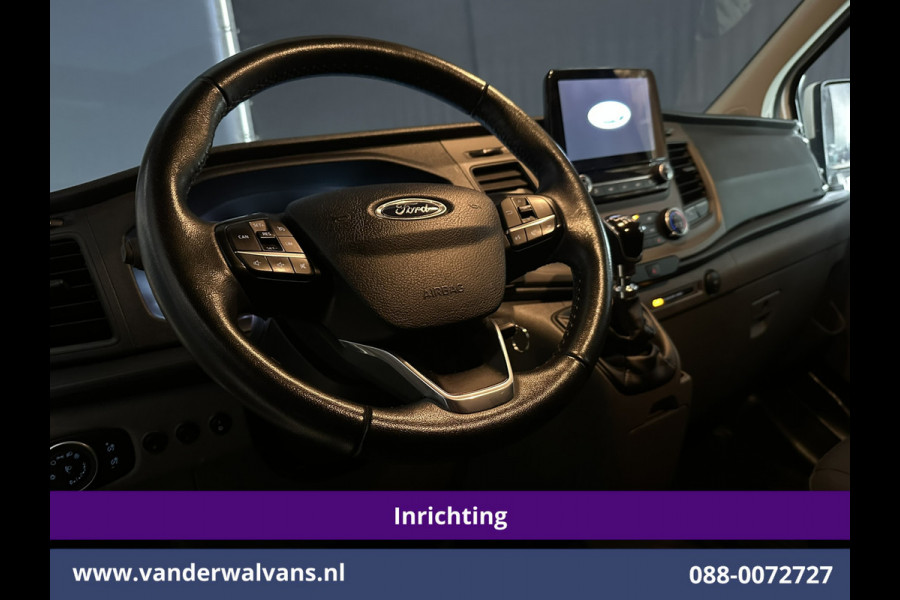 Ford Transit Custom 2.0 TDCI 131pk L2H1 Inrichting Euro6 Airco | LED | Cruisecontrol | Stoelverwarming Verwarmde voorruit, Parkeersensoren, Bijrijdersbank, 2800kg trekvermogen