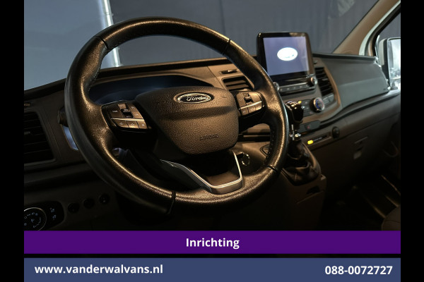 Ford Transit Custom 2.0 TDCI 131pk L2H1 Inrichting Euro6 Airco | LED | Cruisecontrol | Stoelverwarming Verwarmde voorruit, Parkeersensoren, Bijrijdersbank, 2800kg trekvermogen