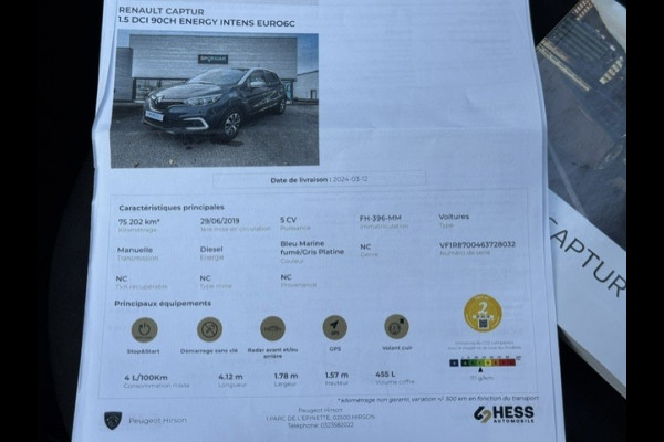 Renault Captur 1.5 dCi Intens -LED - Facelift - Trekhaak