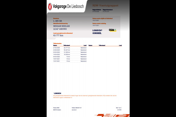 Nissan Leaf N-Connecta 40 kWh soh 91% / camera / Navigatie / cruisecontrol /