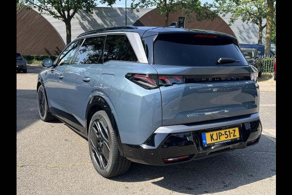 Peugeot E-5008 GT 73 kWh SOH 94%| 7 PERSOONS | COMPLEET UITGEVOERD| STOEL VENTILATIE |WARMTEPOMP| ADAPTIEVE CRUISE CONTROL | 360° CAMERA | ACHTERBANK VERWARMD |STOEL+ STUURVERWARMING| MEMORY STOEL MET MASSAGE| DODE HOEK SENSOR| ELEKTRISCHE ACHTERKLEP
