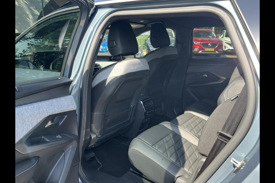 Peugeot E-5008 GT 73 kWh SOH 94%| 7 PERSOONS | COMPLEET UITGEVOERD| STOEL VENTILATIE |WARMTEPOMP| ADAPTIEVE CRUISE CONTROL | 360° CAMERA | ACHTERBANK VERWARMD |STOEL+ STUURVERWARMING| MEMORY STOEL MET MASSAGE| DODE HOEK SENSOR| ELEKTRISCHE ACHTERKLEP