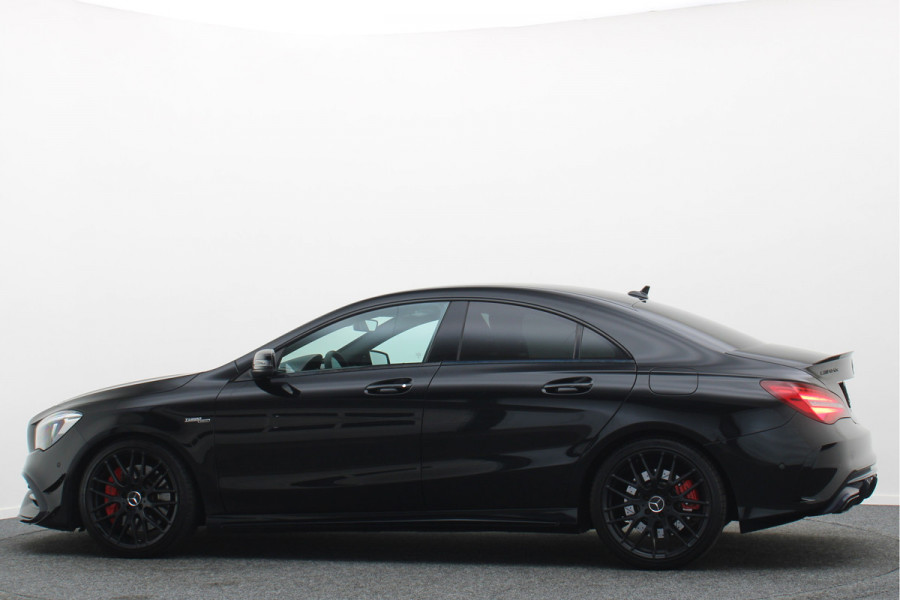 Mercedes-Benz CLA-Klasse AMG 45 4MATIC Memory, Sfeerverlichting, Harmen & Kardon, Apple Carplay, ACC, 19"