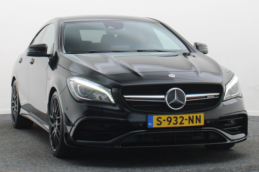 Mercedes-Benz CLA-Klasse AMG 45 4MATIC Memory, Sfeerverlichting, Harmen & Kardon, Apple Carplay, ACC, 19"