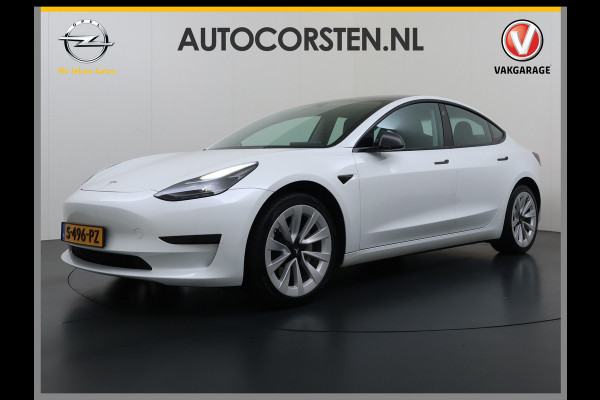Tesla Model 3 RWD Plus SOH 92.9% Warmtepomp LFP Accu Lmv 19" Panoramadak Leder Navi Ecc Camera's Adap.Cruise Stoel+Stuurverwarming Elek.Achterklep Elek.Stoelen+Memory Led Draadloze telefoonlader 1e Eigenaar Origineel Nederlandse Auto