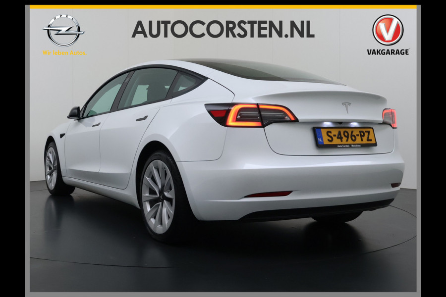 Tesla Model 3 RWD Plus SOH 92.9% Warmtepomp LFP Accu Lmv 19" Panoramadak Leder Navi Ecc Camera's Adap.Cruise Stoel+Stuurverwarming Elek.Achterklep Elek.Stoelen+Memory Led Draadloze telefoonlader 1e Eigenaar Origineel Nederlandse Auto