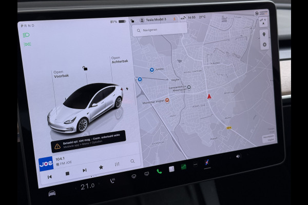 Tesla Model 3 RWD Plus SOH 92.9% Warmtepomp LFP Accu Lmv 19" Panoramadak Leder Navi Ecc Camera's Adap.Cruise Stoel+Stuurverwarming Elek.Achterklep Elek.Stoelen+Memory Led Draadloze telefoonlader 1e Eigenaar Origineel Nederlandse Auto