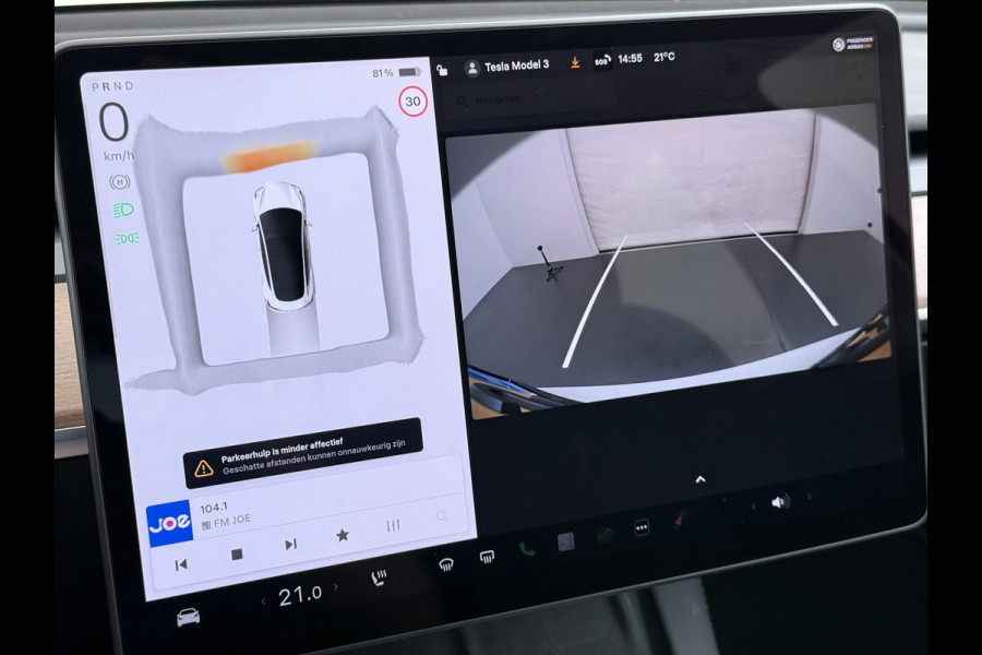 Tesla Model 3 RWD Plus SOH 92.9% Warmtepomp LFP Accu Lmv 19" Panoramadak Leder Navi Ecc Camera's Adap.Cruise Stoel+Stuurverwarming Elek.Achterklep Elek.Stoelen+Memory Led Draadloze telefoonlader 1e Eigenaar Origineel Nederlandse Auto