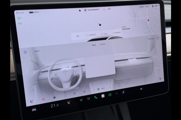 Tesla Model 3 RWD Plus SOH 92.9% Warmtepomp LFP Accu Lmv 19" Panoramadak Leder Navi Ecc Camera's Adap.Cruise Stoel+Stuurverwarming Elek.Achterklep Elek.Stoelen+Memory Led Draadloze telefoonlader 1e Eigenaar Origineel Nederlandse Auto