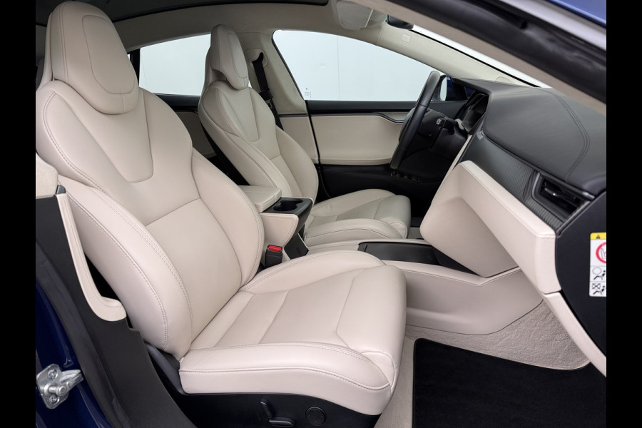 Tesla Model S 75D 476PK AWD Lmv 21" Leder Navi Ecc Panoramadak Cold Weather Pack Luchtvering Adap.Cruise Elek.Stoelen+Memory+Verwarmd Camera's Led Privacy Glas Homelink 5 Stuurverwarming Elek.Achterklep Dodehoek detector Wifi 1e Eigenaar Origineel Nederlandse Auto