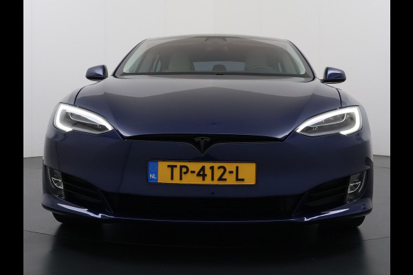 Tesla Model S 75D 476PK AWD Lmv 21" Leder Navi Ecc Panoramadak Cold Weather Pack Luchtvering Adap.Cruise Elek.Stoelen+Memory+Verwarmd Camera's Led Privacy Glas Homelink 5 Stuurverwarming Elek.Achterklep Dodehoek detector Wifi 1e Eigenaar Origineel Nederlandse Auto