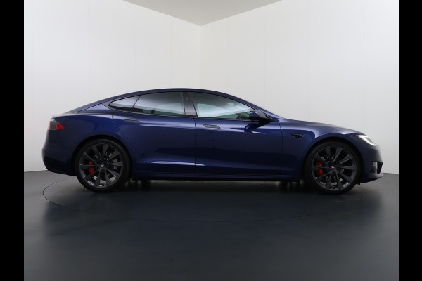 Tesla Model S 75D 476PK AWD Lmv 21" Leder Navi Ecc Panoramadak Cold Weather Pack Luchtvering Adap.Cruise Elek.Stoelen+Memory+Verwarmd Camera's Led Privacy Glas Homelink 5 Stuurverwarming Elek.Achterklep Dodehoek detector Wifi 1e Eigenaar Origineel Nederlandse Auto