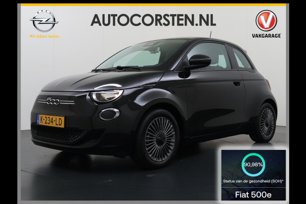 Fiat 500 Icon Long Range 42kWh SOH 91% Apple Carplay Android Auto Navi Ecc Cruise Control Pdc Keyless DAB Led Lmv Bluetooth Isofix Wifi Lane Assist Regen-Lichtsensor Grote Accu 1e Eigenaar Origineel Nederlandse Auto