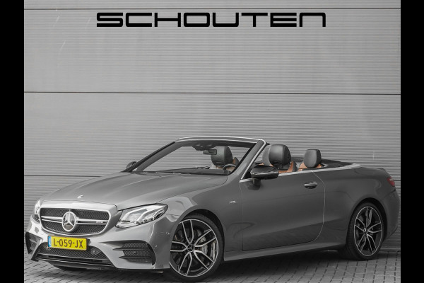 Mercedes-Benz E-Klasse Cabrio AMG 53 4M Premium Plus Luchtvering Aircap Nappa Leder Burmester Stoelventilatie HUD