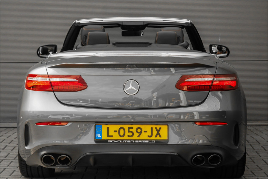 Mercedes-Benz E-Klasse Cabrio AMG 53 4M Premium Plus Luchtvering Aircap Nappa Leder Burmester Stoelventilatie HUD