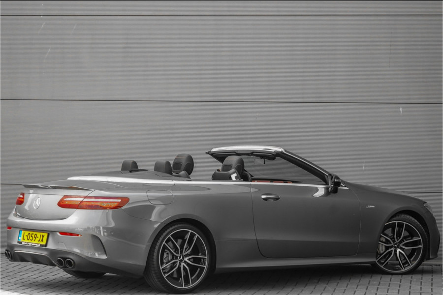 Mercedes-Benz E-Klasse Cabrio AMG 53 4M Premium Plus Luchtvering Aircap Nappa Leder Burmester Stoelventilatie HUD