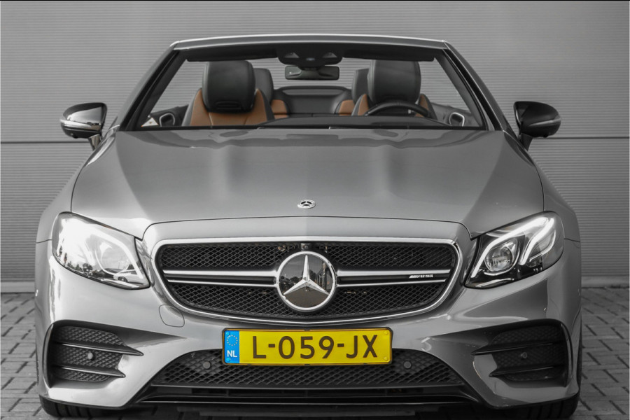 Mercedes-Benz E-Klasse Cabrio AMG 53 4M Premium Plus Luchtvering Aircap Nappa Leder Burmester Stoelventilatie HUD