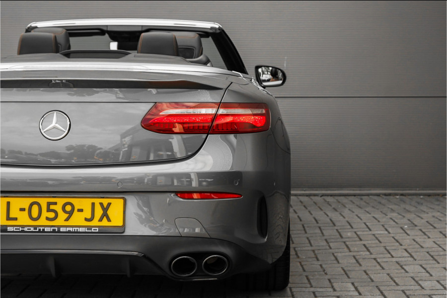 Mercedes-Benz E-Klasse Cabrio AMG 53 4M Premium Plus Luchtvering Aircap Nappa Leder Burmester Stoelventilatie HUD