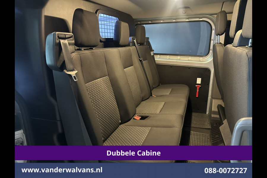 Ford Transit Custom 2.0 TDCI 131pk L2H1 Dubbele Cabine Euro6 Airco | 6-Zits | Camera | Navigatie | Apple Carplay | LED | Cruisecontrol Android Auto, Parkeersensoren, 2800kg Trekhaak, Dakdragers