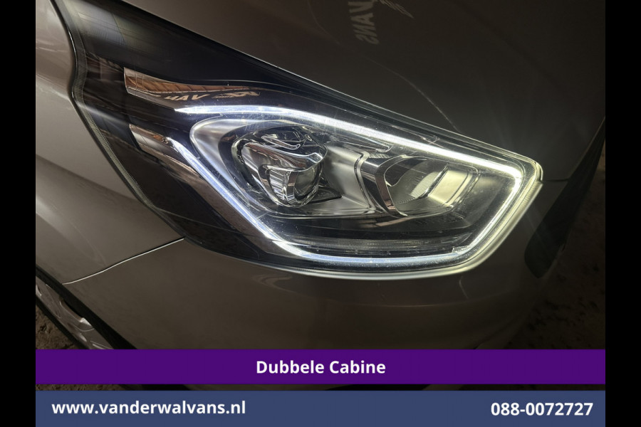 Ford Transit Custom 2.0 TDCI 131pk L2H1 Dubbele Cabine Euro6 Airco | 6-Zits | Camera | Navigatie | Apple Carplay | LED | Cruisecontrol Android Auto, Parkeersensoren, 2800kg Trekhaak, Dakdragers
