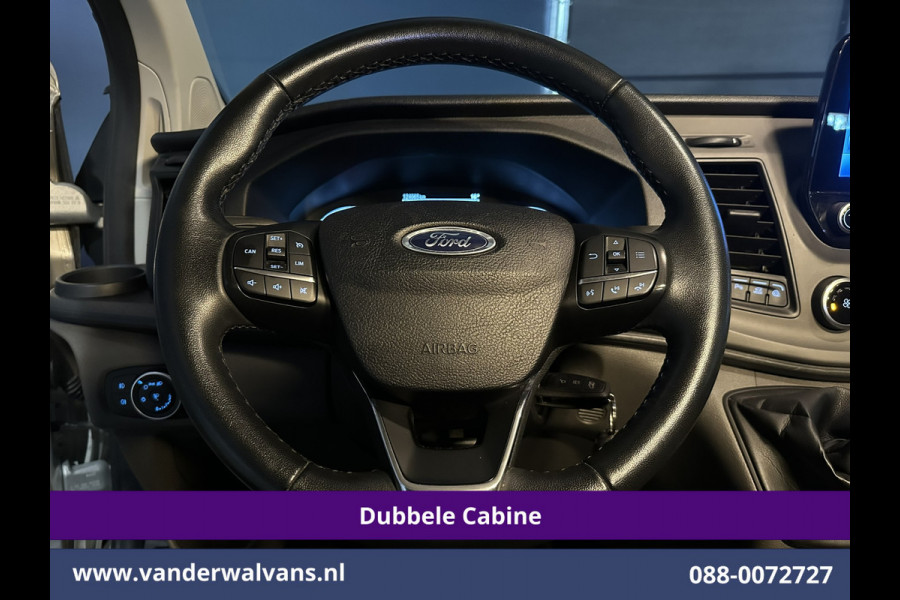 Ford Transit Custom 2.0 TDCI 131pk L2H1 Dubbele Cabine Euro6 Airco | 6-Zits | Camera | Navigatie | Apple Carplay | LED | Cruisecontrol Android Auto, Parkeersensoren, 2800kg Trekhaak, Dakdragers