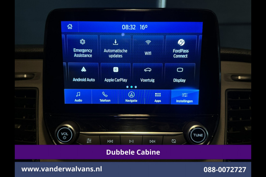 Ford Transit Custom 2.0 TDCI 131pk L2H1 Dubbele Cabine Euro6 Airco | 6-Zits | Camera | Navigatie | Apple Carplay | LED | Cruisecontrol Android Auto, Parkeersensoren, 2800kg Trekhaak, Dakdragers