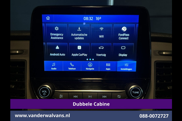 Ford Transit Custom 2.0 TDCI 131pk L2H1 Dubbele Cabine Euro6 Airco | 6-Zits | Camera | Navigatie | Apple Carplay | LED | Cruisecontrol Android Auto, Parkeersensoren, 2800kg Trekhaak, Dakdragers