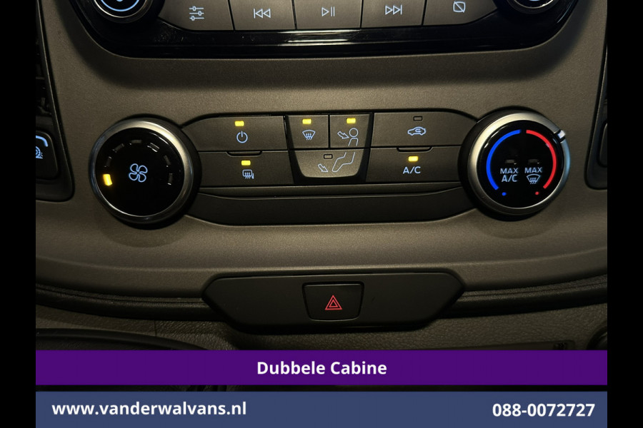 Ford Transit Custom 2.0 TDCI 131pk L2H1 Dubbele Cabine Euro6 Airco | 6-Zits | Camera | Navigatie | Apple Carplay | LED | Cruisecontrol Android Auto, Parkeersensoren, 2800kg Trekhaak, Dakdragers