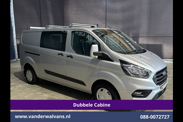 Ford Transit Custom 2.0 TDCI 131pk L2H1 Dubbele Cabine Euro6 Airco | 6-Zits | Camera | Navigatie | Apple Carplay | LED | Cruisecontrol Android Auto, Parkeersensoren, 2800kg Trekhaak, Dakdragers