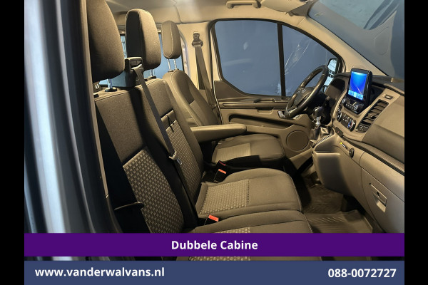 Ford Transit Custom 2.0 TDCI 131pk L2H1 Dubbele Cabine Euro6 Airco | 6-Zits | Camera | Navigatie | Apple Carplay | LED | Cruisecontrol Android Auto, Parkeersensoren, 2800kg Trekhaak, Dakdragers