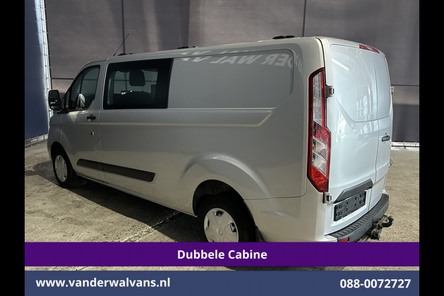 Ford Transit Custom 2.0 TDCI 131pk L2H1 Dubbele Cabine Euro6 Airco | 6-Zits | Camera | Navigatie | Apple Carplay | LED | Cruisecontrol Android Auto, Parkeersensoren, 2800kg Trekhaak, Dakdragers